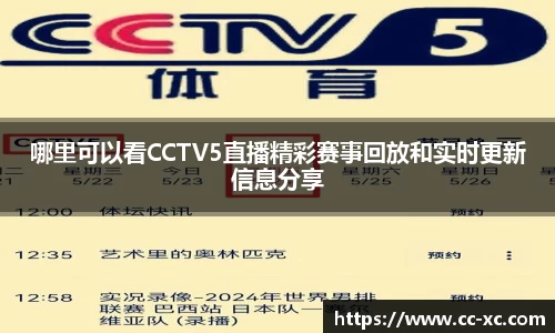 哪里可以看CCTV5直播精彩赛事回放和实时更新信息分享