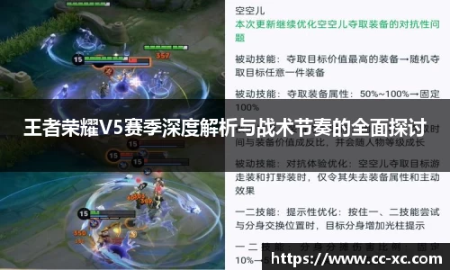 王者荣耀V5赛季深度解析与战术节奏的全面探讨