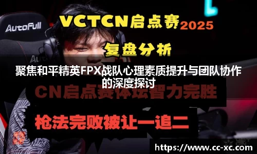 聚焦和平精英FPX战队心理素质提升与团队协作的深度探讨