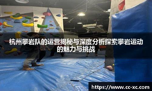 杭州攀岩队的运营揭秘与深度分析探索攀岩运动的魅力与挑战